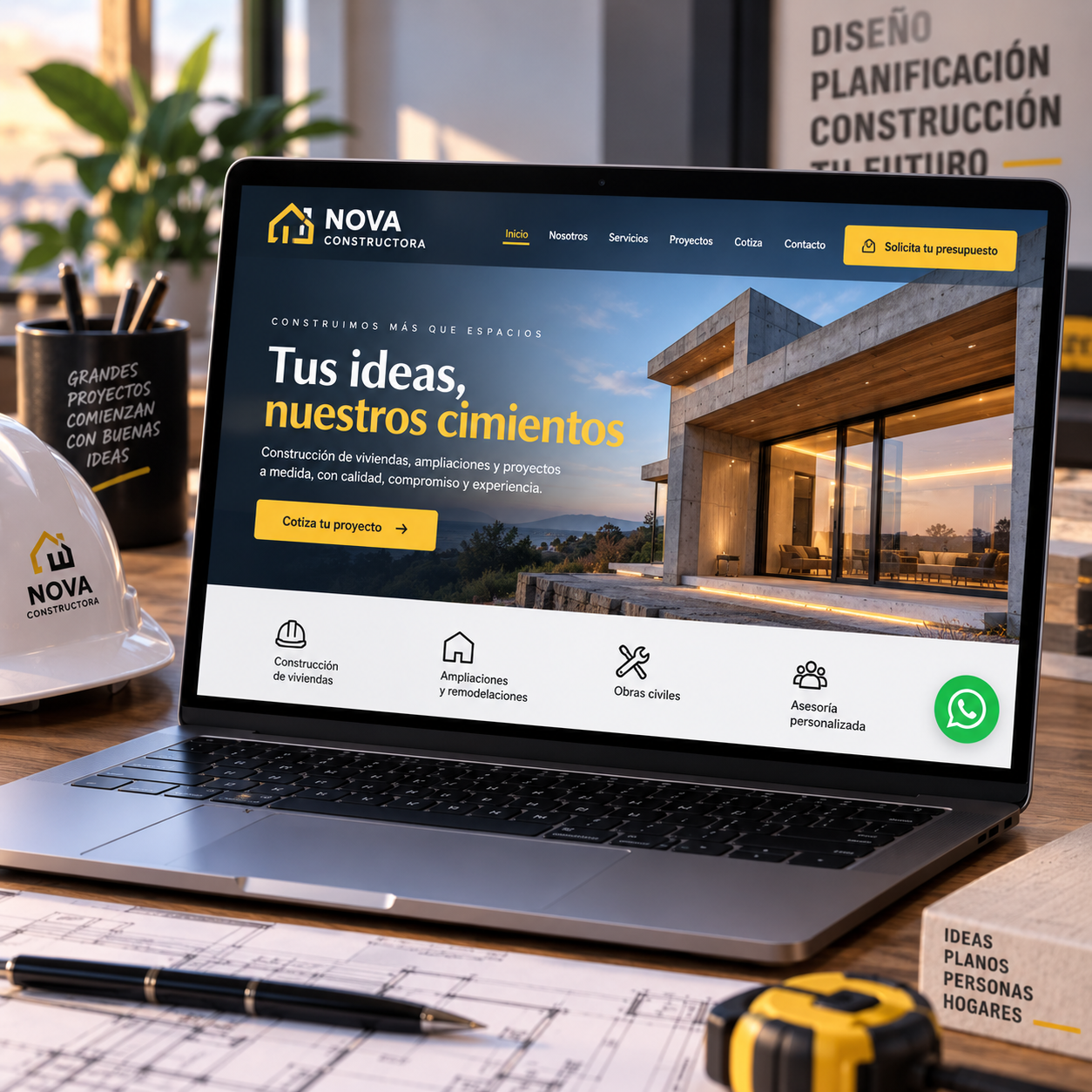 Sitio web para constructora e inmobiliaria